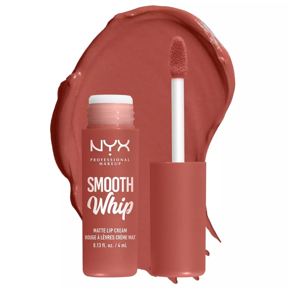 NEW NYX Smooth Whip Matte Lip Cream Kitty Belly Nude Apricot Vegan 0.13oz 4ml